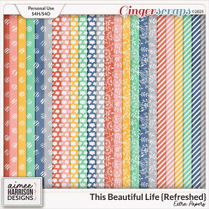 This Beautiful Life {refreshed} Extra Papers by Aimee Harrison