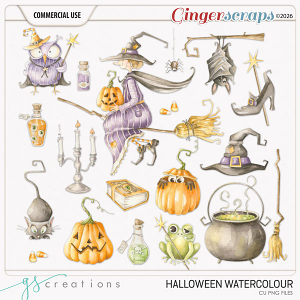 Halloween Watercolour (CU) by GS Creations