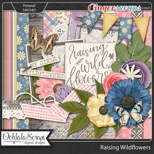 Raising Wildflowers Digital Scrapbook Kit