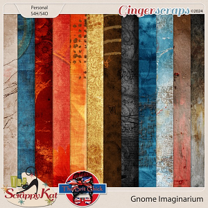 Gnome Imaginarium Artsy Papers by The Brit Chick