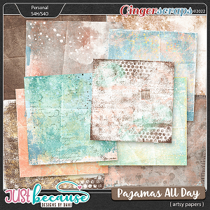 Pajamas All Day Artsy Papers by JB Studio