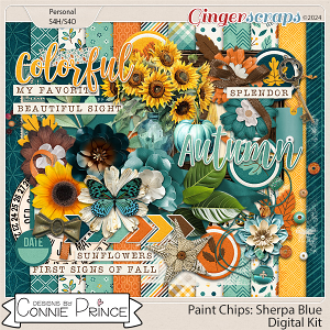 Paint Chips Sherpa Blue - Kit by Connie Prince