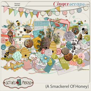 A Smackerel of Honey Embellishments - Scraps N Pieces 