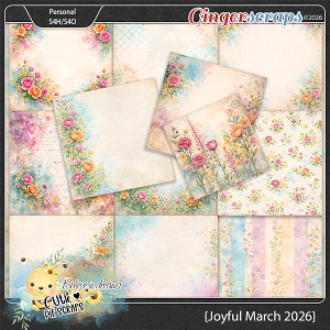 Joyful March 2026 Shaaby Chic Papers