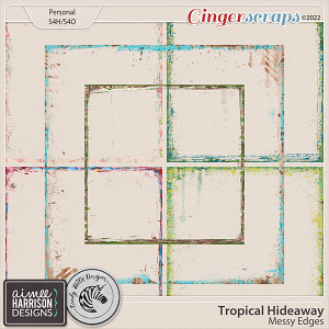 Tropical Hideaway Messy Edges by Aimee Harrison and Cindy Ritter Designs