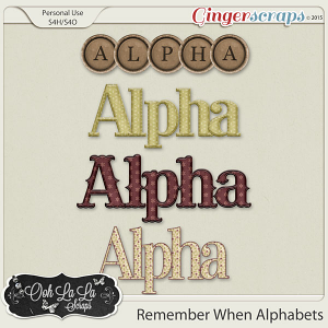 Remember When Alphabets