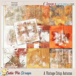 A Vintage Crisp Autumn Painted Papers A Vintage Crisp Autumn Painted Papers