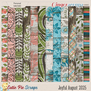 Joyful August 2025 Wood Papers