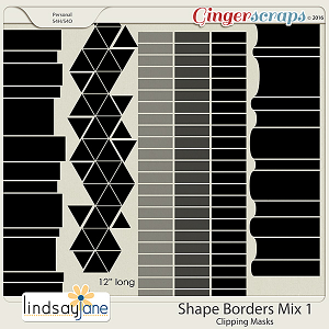 Shape Borders Mix 1 by Lindsay Jane