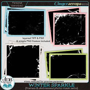 Winter Sparkle Frames & Mask Sets by ADB Designs