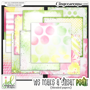 We Make a Great PEAR {Blended Papers}