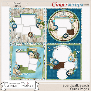 Boardwalk Beach - Quick Pages by Connie Prince