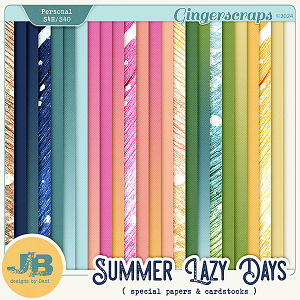 Lazy Summer Days Special Papers & Cardstocks by JB Studio