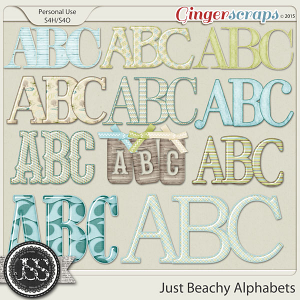 Just Beachy Alphabets