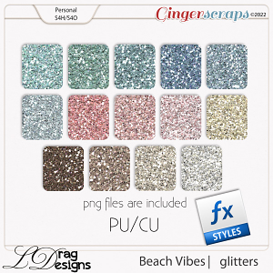 Beach Vibes: Glitterstyles by LDragDesigns