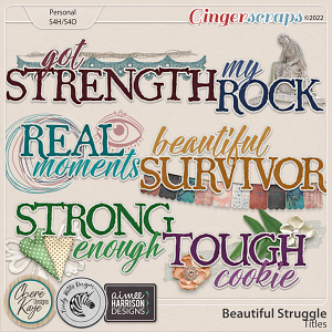 Beautiful Struggle Titles by Chere Kaye Designs, Cindy Ritter Designs and Aimee Harrison