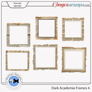 Dark Academia Frames 4 by Wetfish Designs  