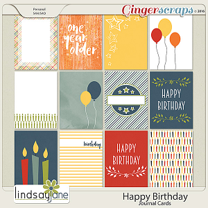 Happy Birthday Journal Cards by Lindsay Jane