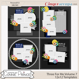 Three For Me Volume 7 - 12x12 Temps (CU Ok) by Connie Prince