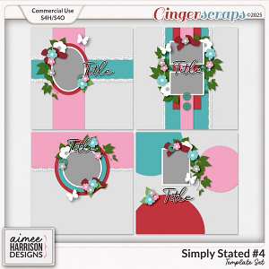 Simply Stated #4 Templates by Aimee Harrison