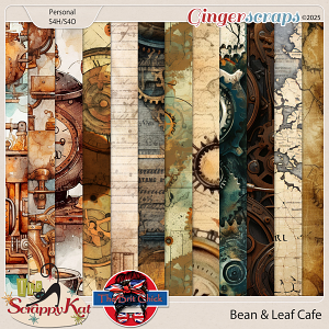 Bean & Leaf Cafe Steampunk Papers By The Brit Chick