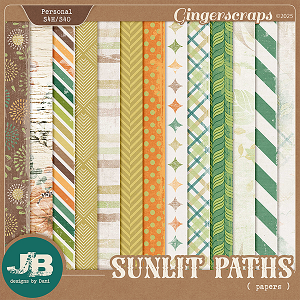 Sunlit Paths Papers by JB Studio