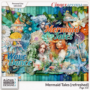 Mermaid Tales {refreshed} Page Kit by Aimee Harrison