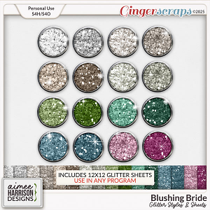 Blushing Bride Glitters by Aimee Harrison