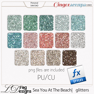 Sea You At The Beach: Glitterstyles by LDragDesigns