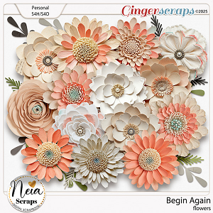 Begin Again - Flowers - by Neia Scraps Begin Again - Flowers - by Neia Scraps
