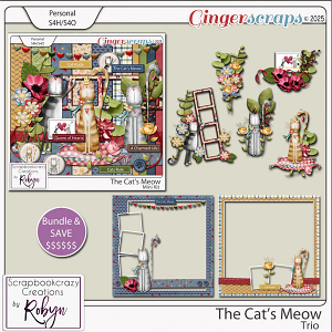 The Cats Meow Trio by Scrapbookcrazy Creations