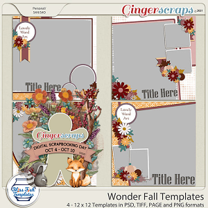 Wonder-Fall Templates by Miss Fish