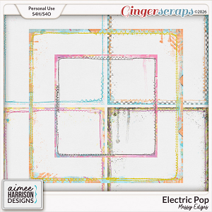 Electric Pop Messy Edges by Aimee Harrison