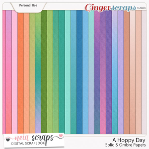 A Hoppy Day - Solid & Ombre Papers - by Neia Scraps