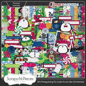 It's Penguining To Look A Lot Like Christmas Kit by Scraps N Pieces