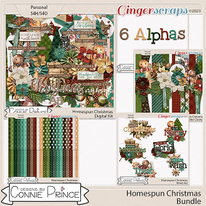 Homespun Christmas - Bundle by Connie Prince