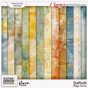 Daffodil Artsy Papers by Aimee Harrison