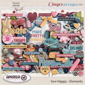 Sew Happy - Elements by Aprilisa Designs