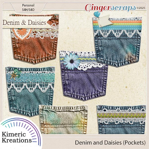 Denim and Daisies Pockets by Kimeric Kreations