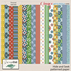 Hide and Seek Patterned Papers by ScrapChat Designs