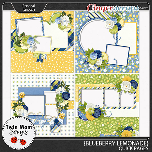 Blueberry Lemonade - QUICK PAGES by Twin Mom Scraps