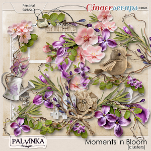 Moments In Bloom Clusters by Palvinka Designs
