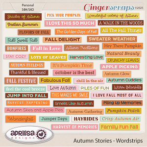 Autumn Stories - Wordstrips by Aprilisa Designs