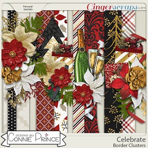 Celebrate - Border Clusters by Connie Prince