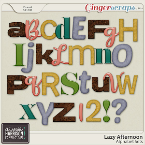 Lazy Afternoon Alpha Sets by Aimee Harrison