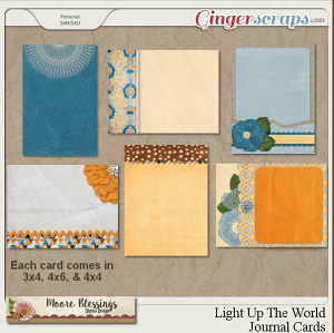 Light Up Your World Journal Card Pack by Moore Blessings Digital Design 