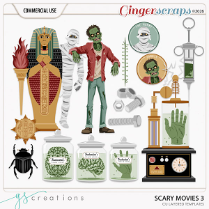 Scary Movies3 Layered Templates (CU) by GS Creations