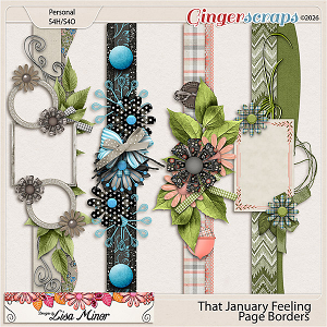 That January Feeling Page Borders from Designs by Lisa Minor