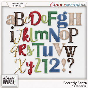 Secretly Santa Alphabet Sets by Aimee Harrison Secretly Santa Alphabet Sets by Aimee Harrison