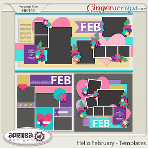 Hello February - Template Pack